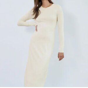 Aritzia Babaton Banter dress, HEATHER BIRCH, size large